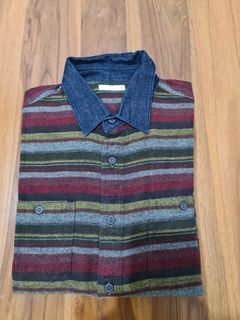 Kemeja flanel uniqlo bj
