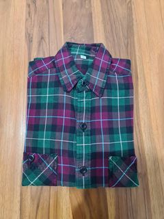 Kemeja flanel uniqlo uh