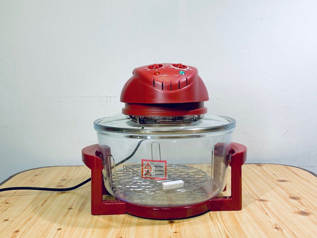 La Gourmet Crystalline Air Fryer Turbo Roaster Red TV Home