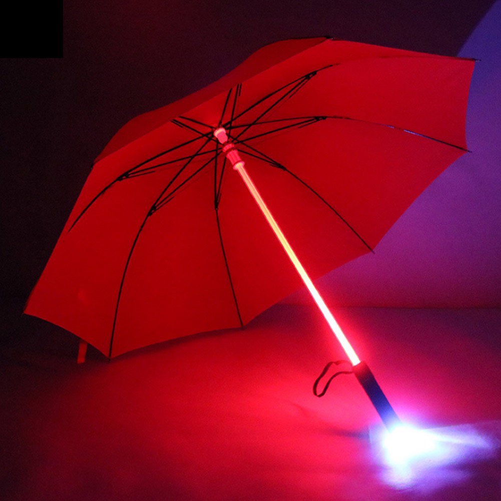 LED Umbrella Lightsaber Light Up Umbrella 7 Color Changing Golf