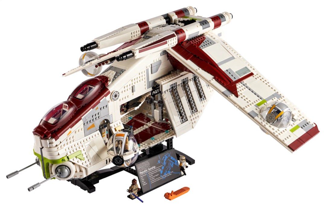 republic gunship lego 75309