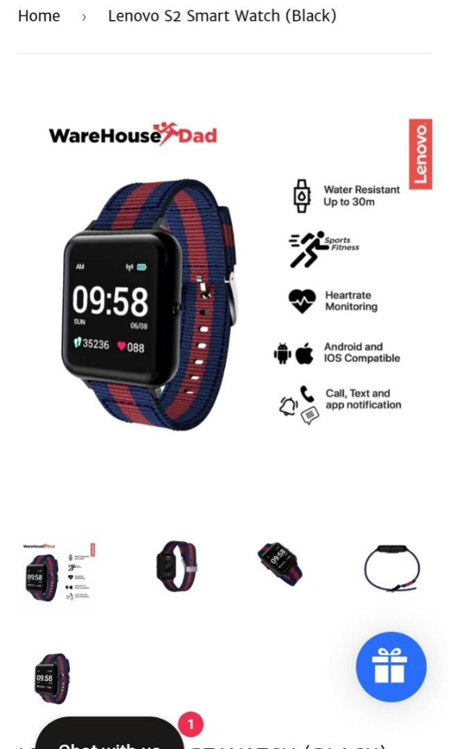 LENOVO Smart Watch S2 Original, Luxury, Watches on Carousell