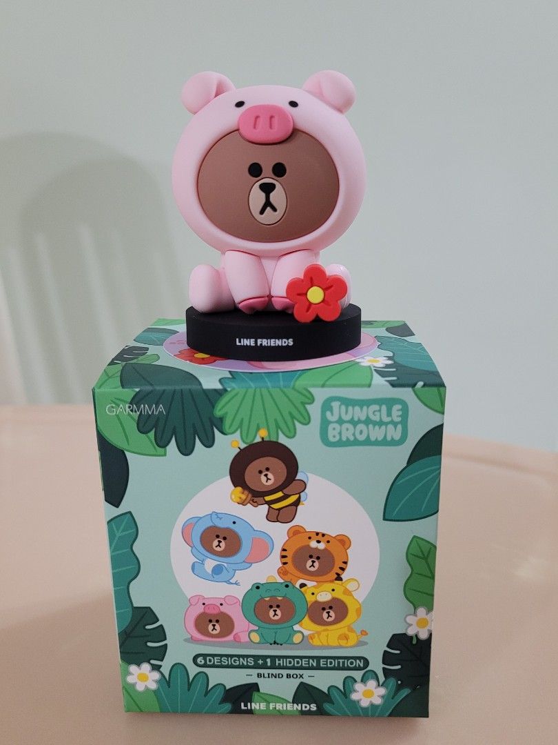 Line friends jungle blind box (piggy brown), Hobbies & Toys, Toys & Games on Carousell