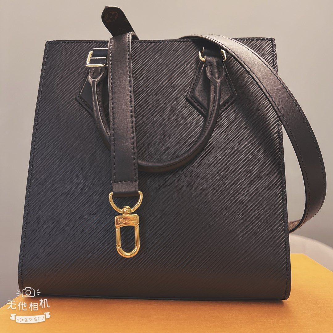 Louis Vuitton M58660 Epi Leather Black Sac Plat BB Crossbody Bag