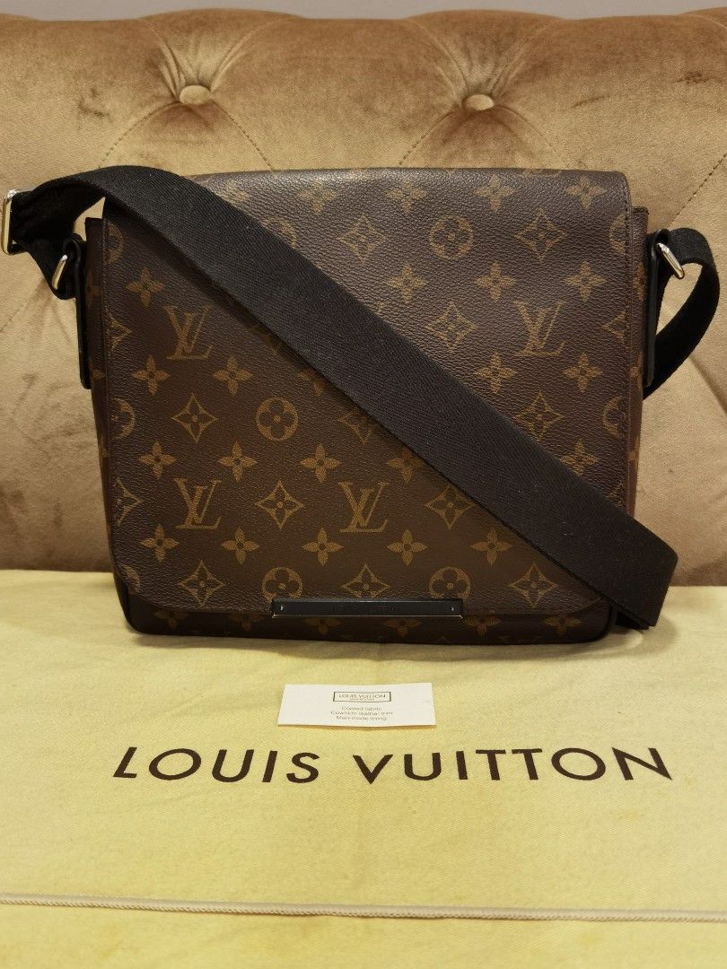 Louis Vuitton Monogram Macassar Canvas Messenger GM Bag w/o Strap