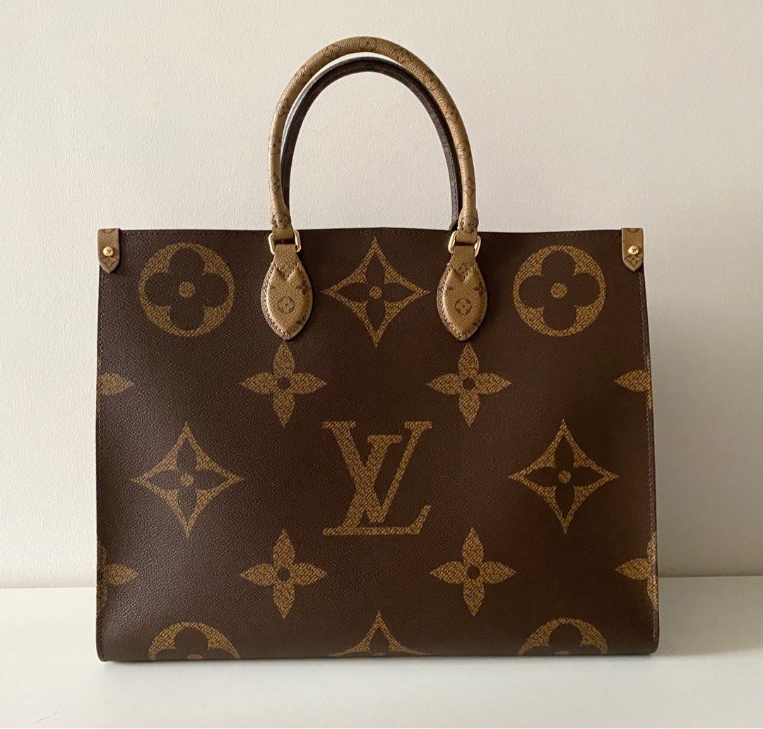 Printed Louis Vuitton LV Escale Onthego GM Brown