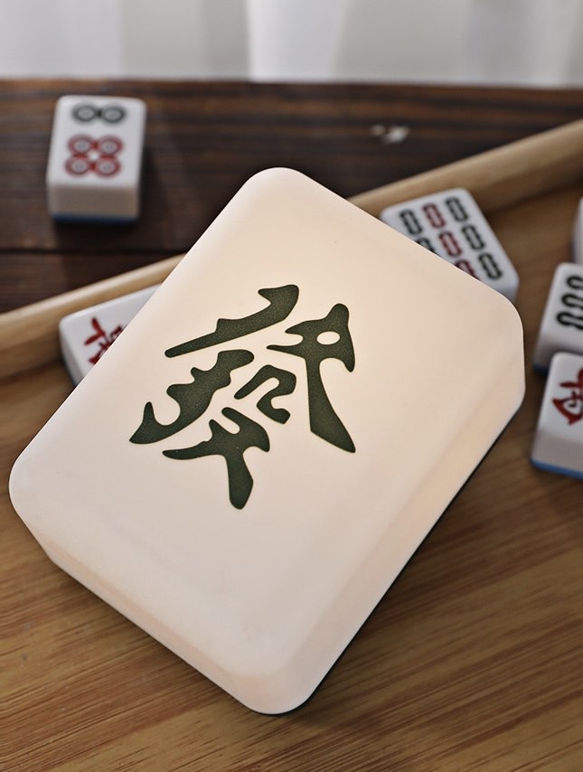 Mahjong Tile Bedside Lamp, Furniture & Home Living, Lighting & Fans