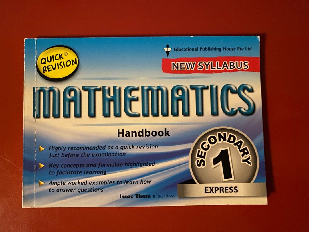 Mathematics Handbook (Sec 1) - Quick Revision, Hobbies & Toys, Books ...