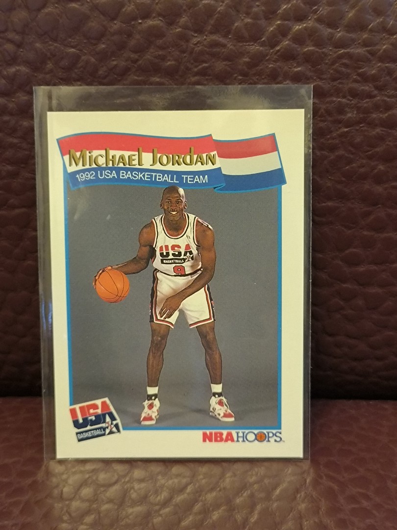 Michael Jordan 1991 Hoops USA Basketball Team card, 興趣及遊戲 ...