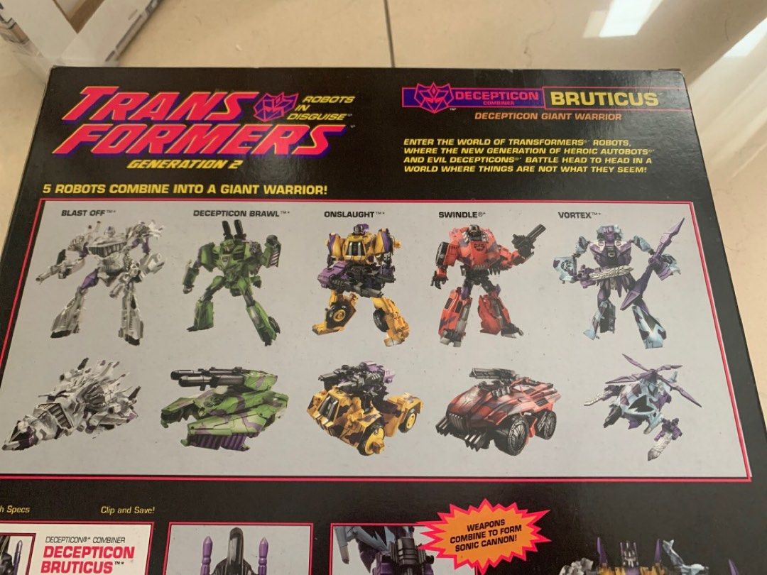 MISB Transformers Generation 2 Decepticon Combiner Bruticus, Hobbies
