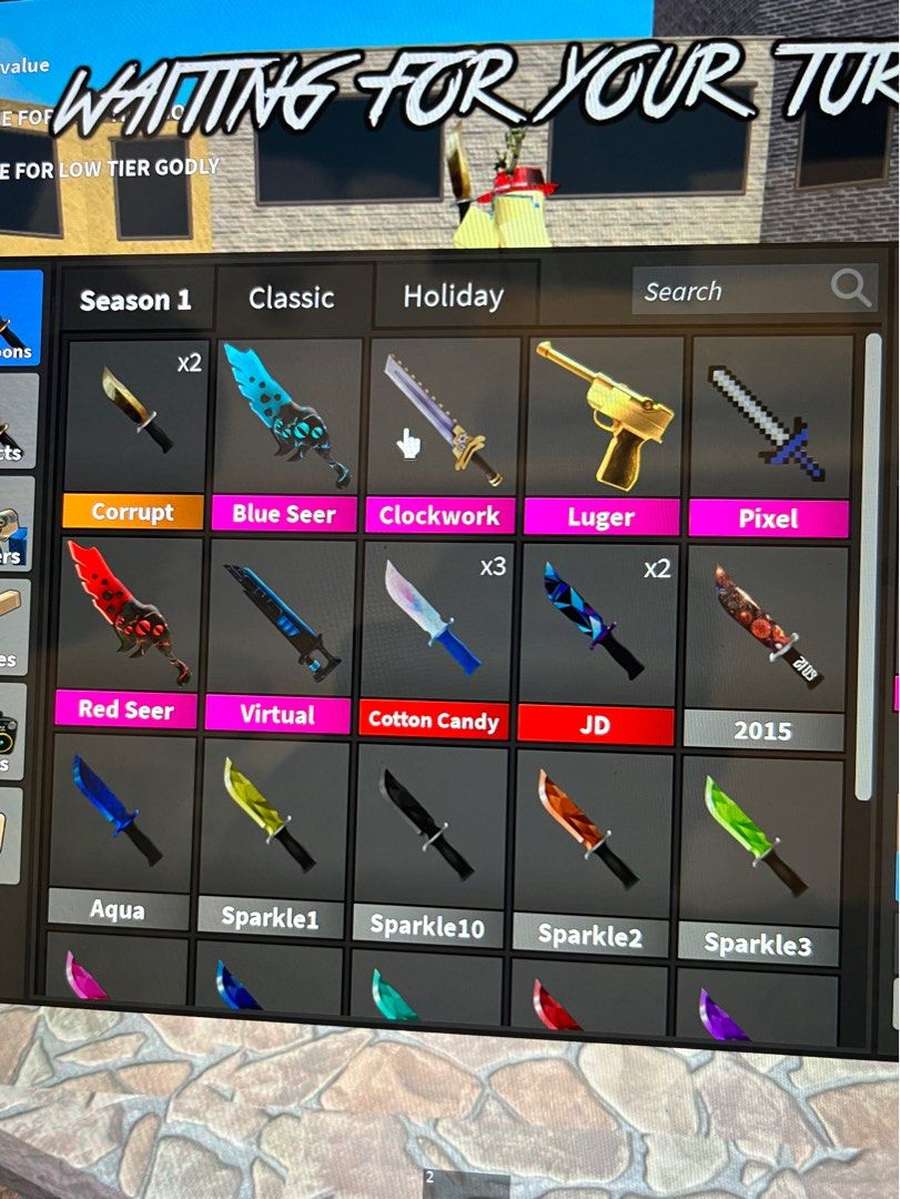 mm2 weapon for sale !!!, Video Gaming, Video Games, Others on Carousell