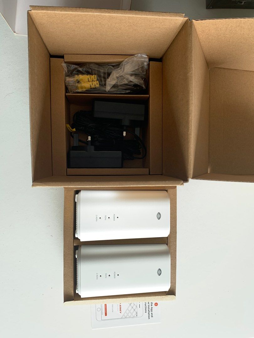 New Askey wifi mesh router, 2 units, Computers & Tech, Parts ...