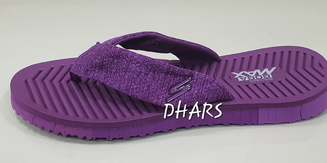 Skechers New Original Goga Max Women Sandle- Size UK7/US10 Purple, Women's Fashion, Sandals on Carousell