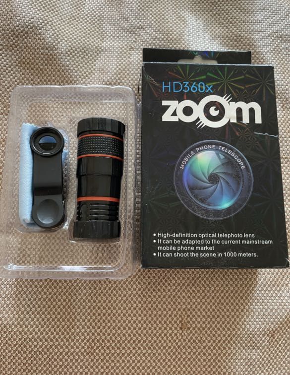 Mobile phone telescope top hd360x