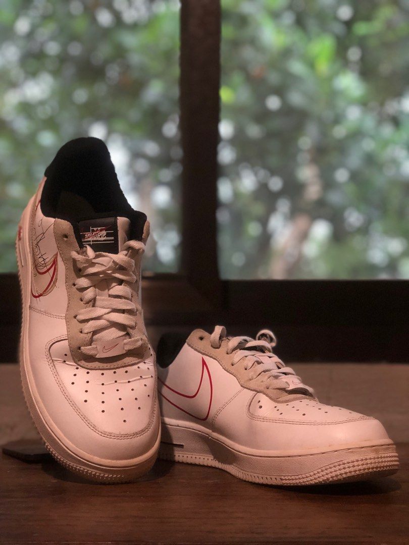 Air force 1 swoosh pack on feet hot sale