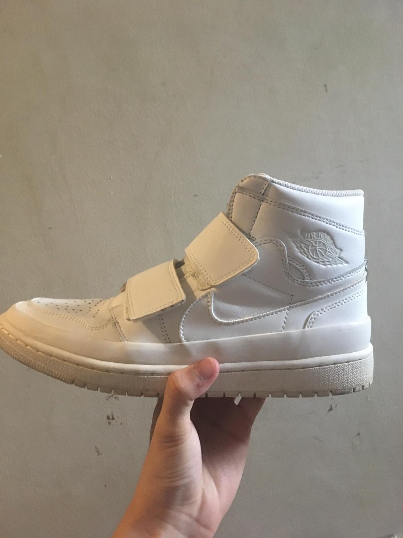 Air jordan 1 retro shop high double strap white