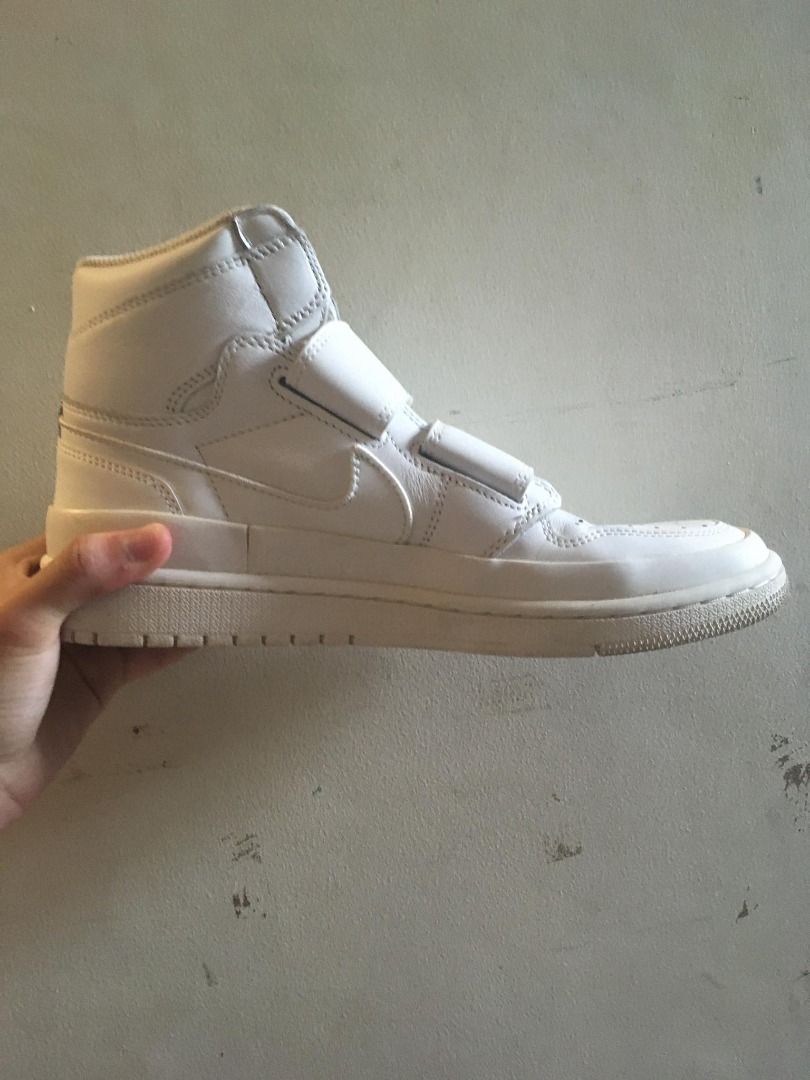 Nike Jordan 1 Retro High Double Strap Velcro Summit White Rare