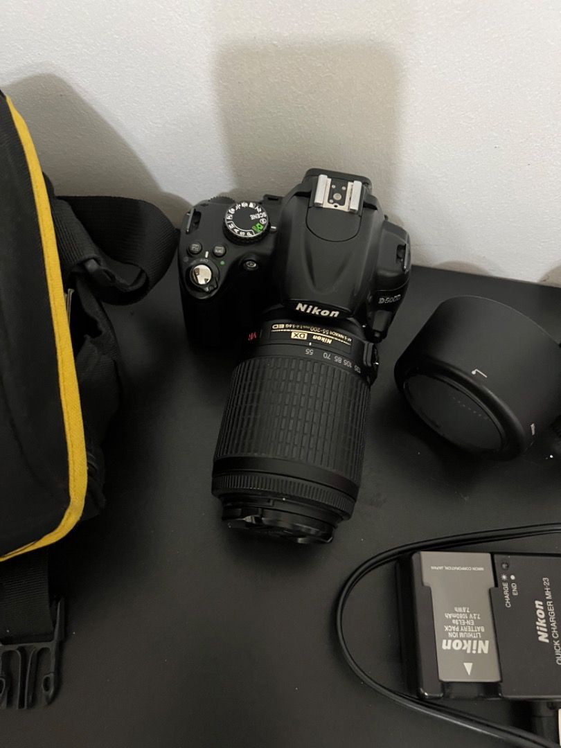 Nikon D5000 + 2 lens + camera bag, Photography, Cameras on Carousell