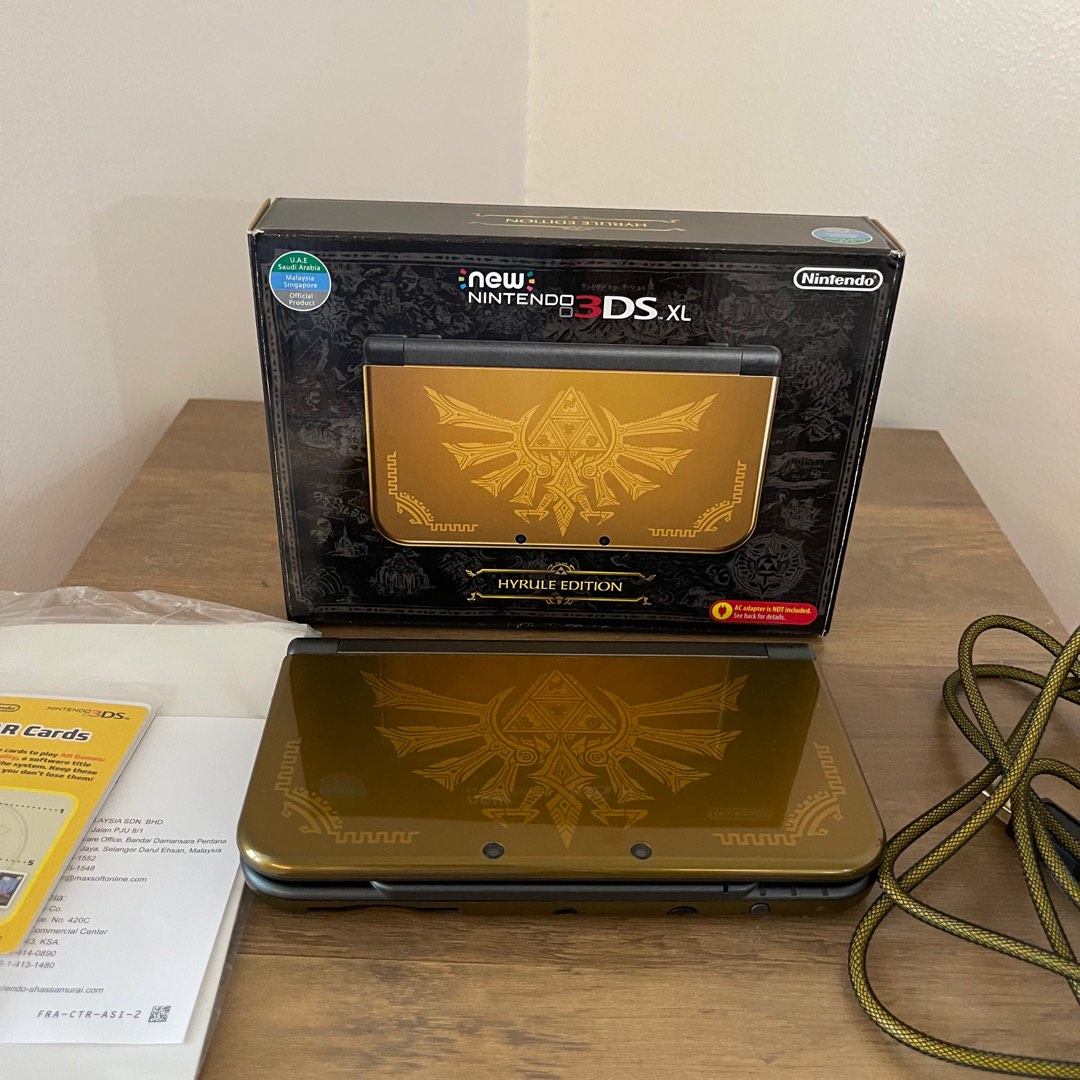 New Nintendo 3DS XL Hyrule edition, Video Gaming, Video Game Consoles