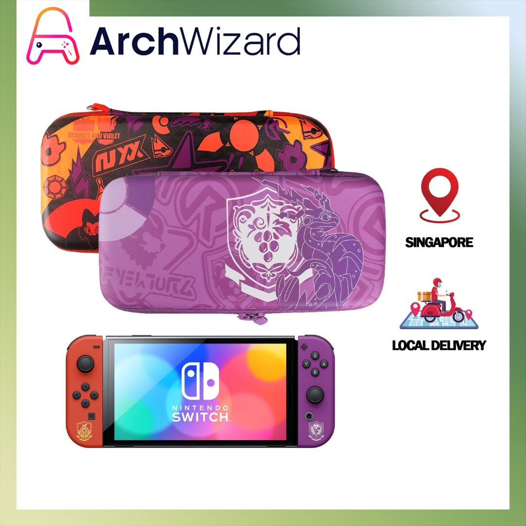 Pokemon nintendo store switch travel case