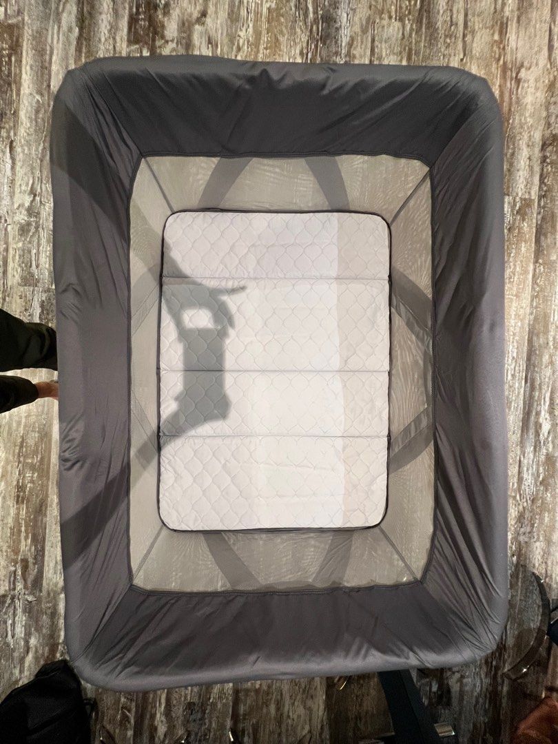 Nuna Sena Travel Cot in Grey, Babies & Kids, Baby Nursery & Kids