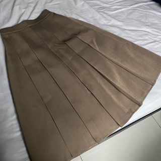 小個子深卡其百褶裙 XS