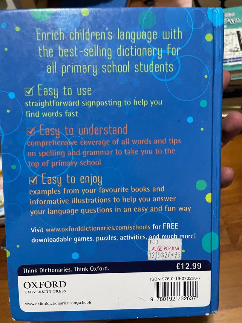 Oxford primary dictionary, Hobbies & Toys, Books & Magazines, Fiction ...