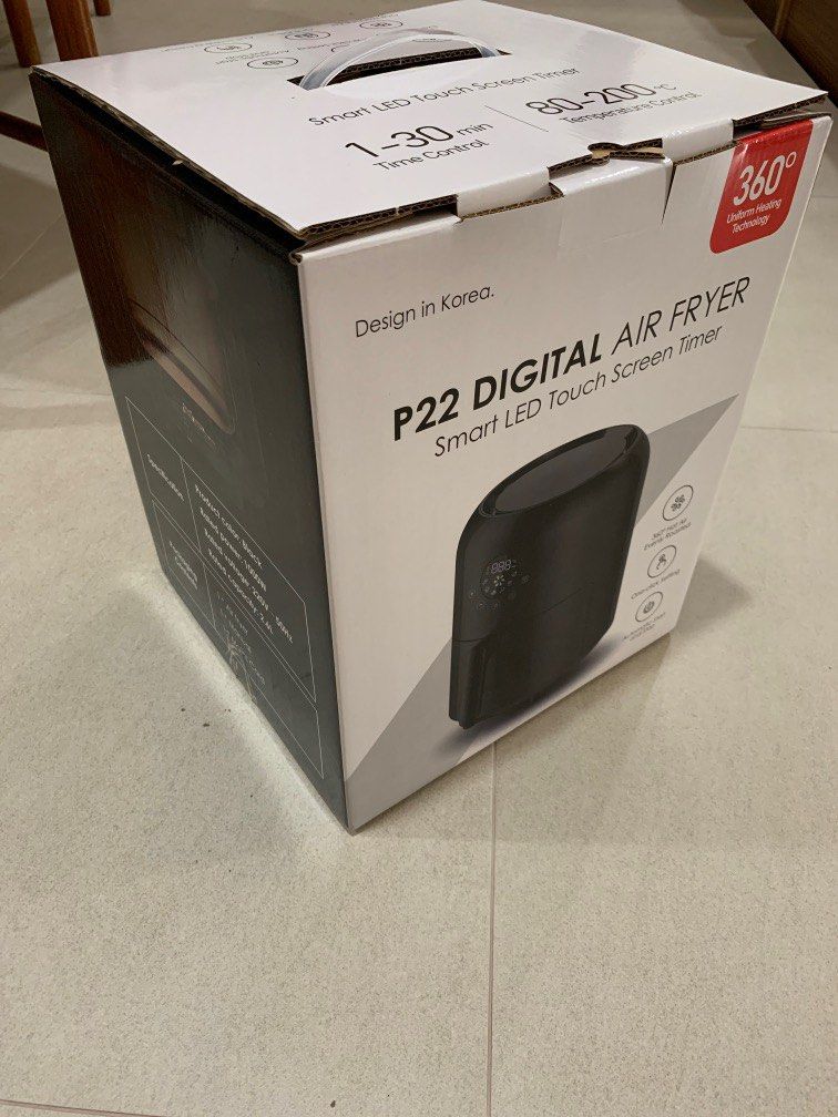 P22 Digital Air Fryer, TV & Home Appliances, Kitchen Appliances, Fryers