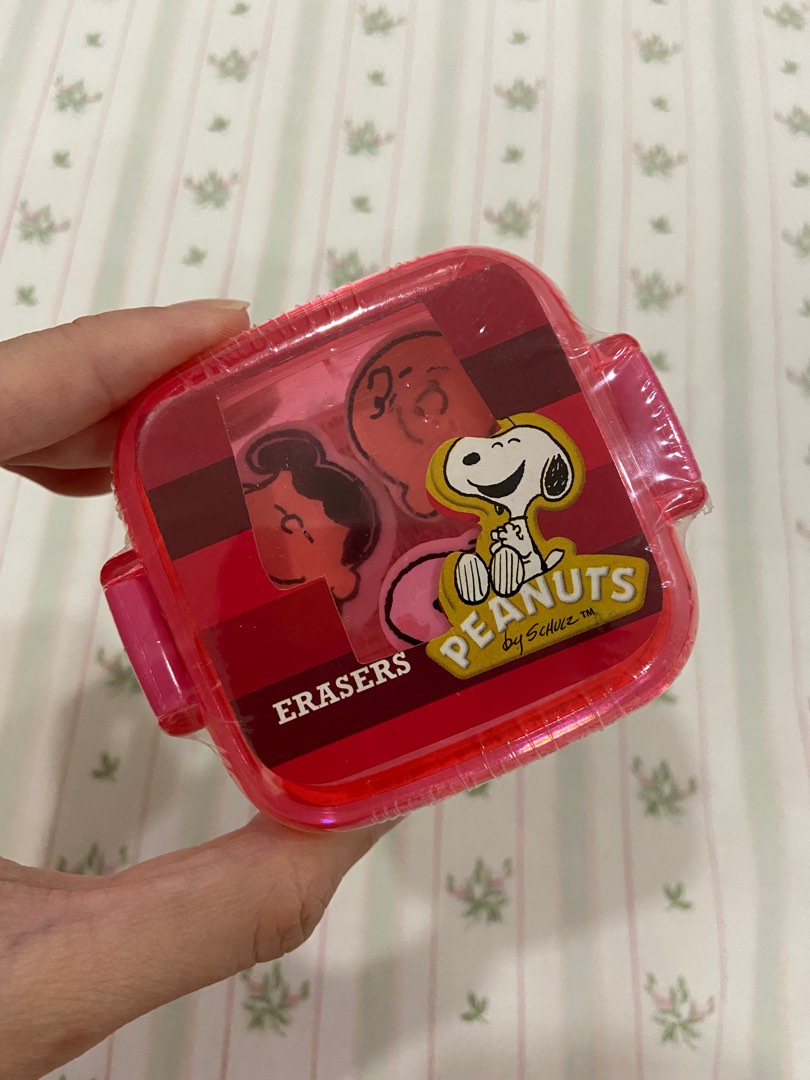 Peanuts Erasers (Snoopy, Charlie Brown, Lucy), Hobbies & Toys, Stationary & Craft, Stationery