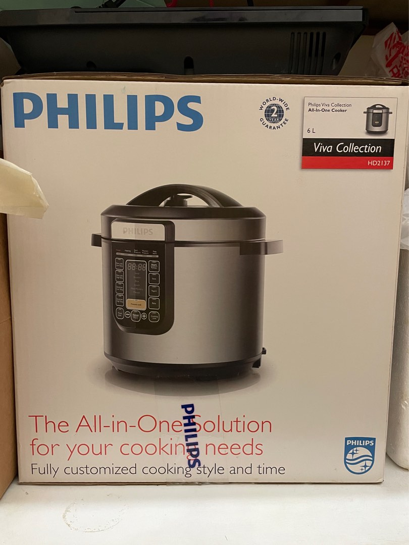 Philips All in One Cooker 6L Viva Collection HD2137, TV & Home