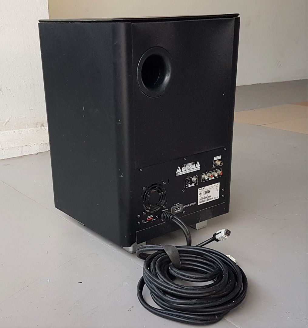 Philips Subwoofer, Model HTS6120/98, DoubleBASS technology, Bass
