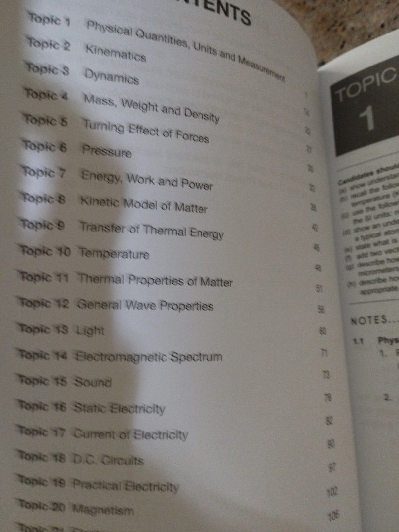 Physics o level topical revision notes hobbies toys books