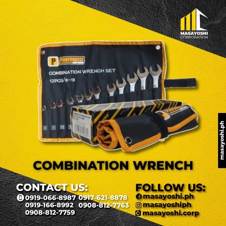 Powerhouse Combination Wrench Set Hand Tools Combination Wrench