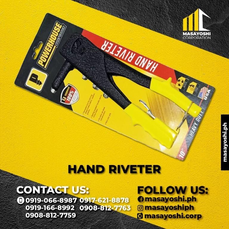 Powerhouse Hand Riveter | Riveter | Hand Tools | Powerhouse | Hand ...