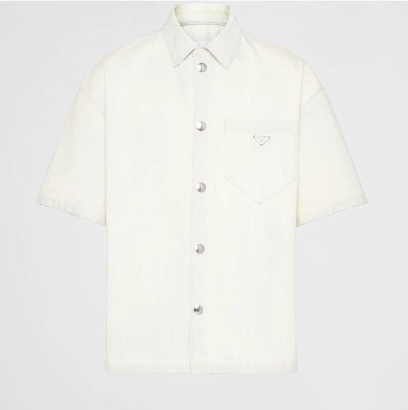 Shirts Prada - Denim short sleeved shirt - GEC0431VUVF0XQJ
