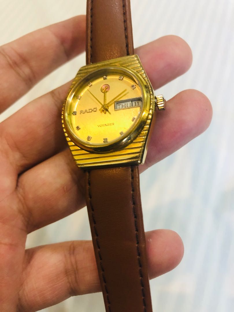 Rado voyager gold plated deals
