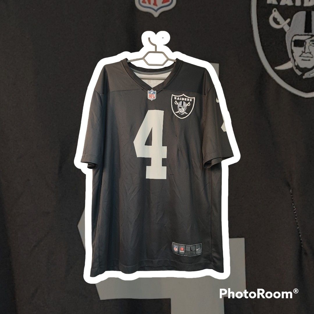 Las Vegas Raiders Nike Atmosphere Jersey - Derek Carr 4 - Grey - Mens