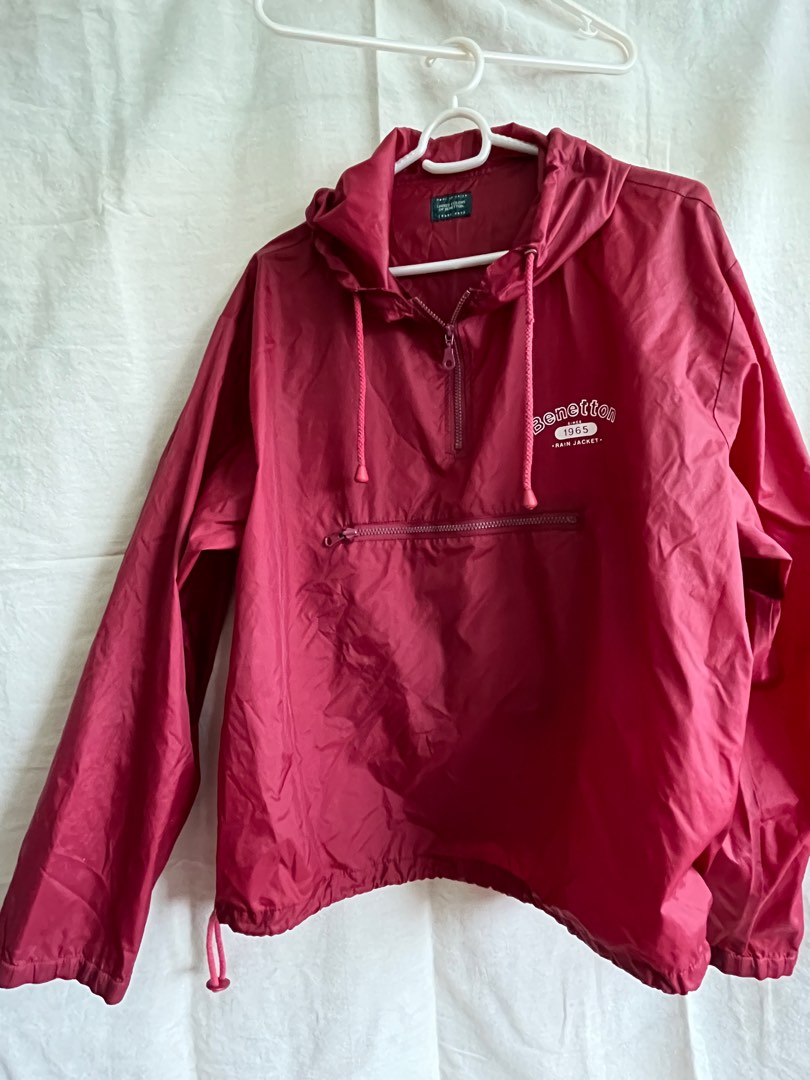 Red rain jacket / rain coat, Men's Fashion, Coats, Jackets and
