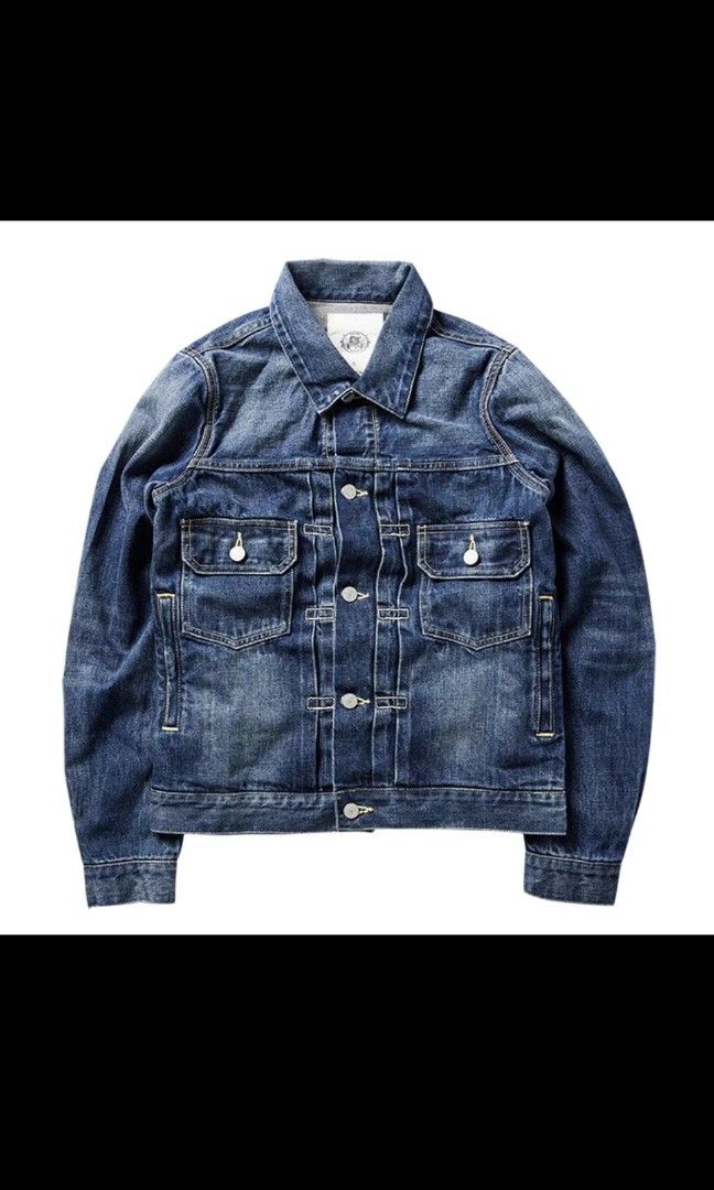 Red ripped new arrivals denim jacket