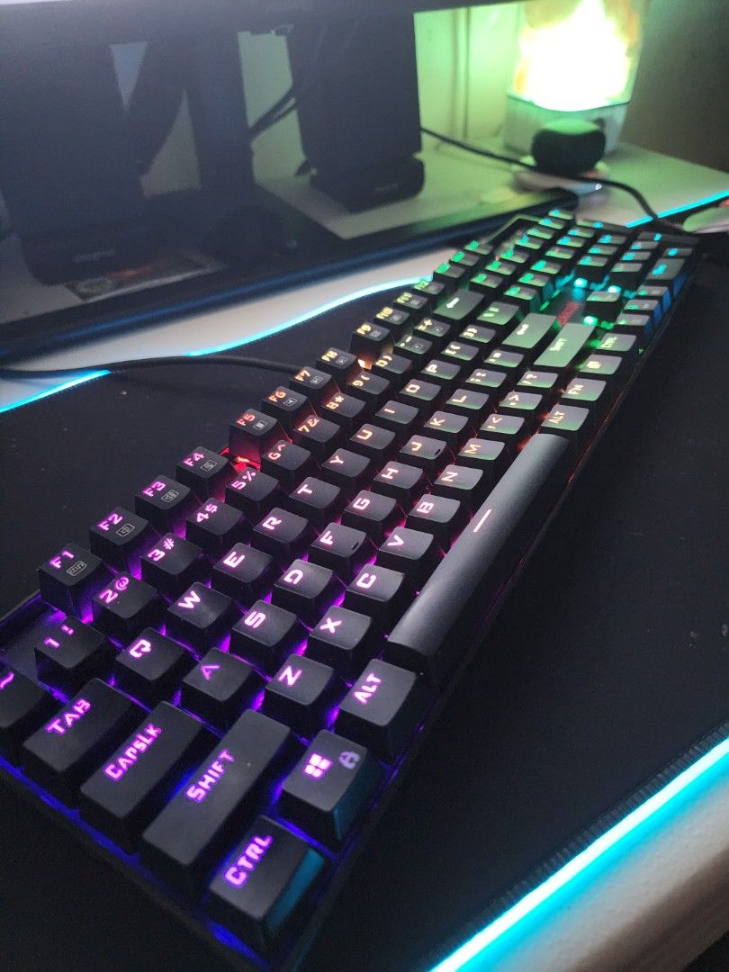 Redragon Mitra Hot Swappable Mechanical Keyboard (RGB) (Blue Switches