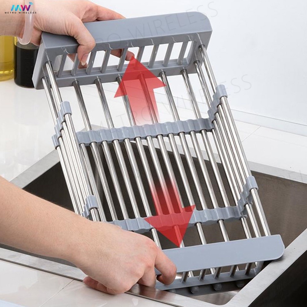 Retractable Drainer Rack Folding Expandable Kitchen Drain Rack ...