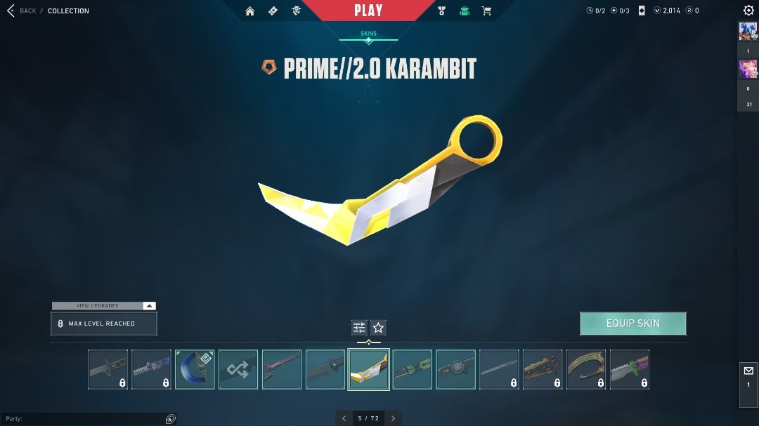 RGX 11Z Pro 2.0 Bundle 2,014 VP Unused 19 VP Skins Dia 3 (Valorant ...