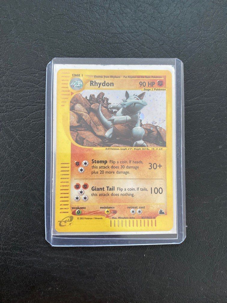Rhydon Skyridge Holo Card, Hobbies & Toys, Toys & Games on Carousell