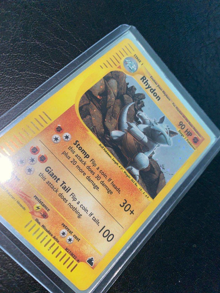 Rhydon Skyridge Holo Card, Hobbies & Toys, Toys & Games on Carousell