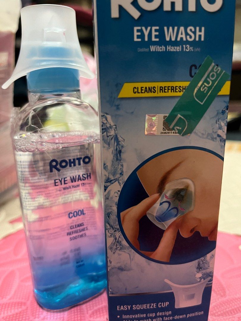 ROHTO EYE WASH, Beauty & Personal Care, Vision Care on Carousell