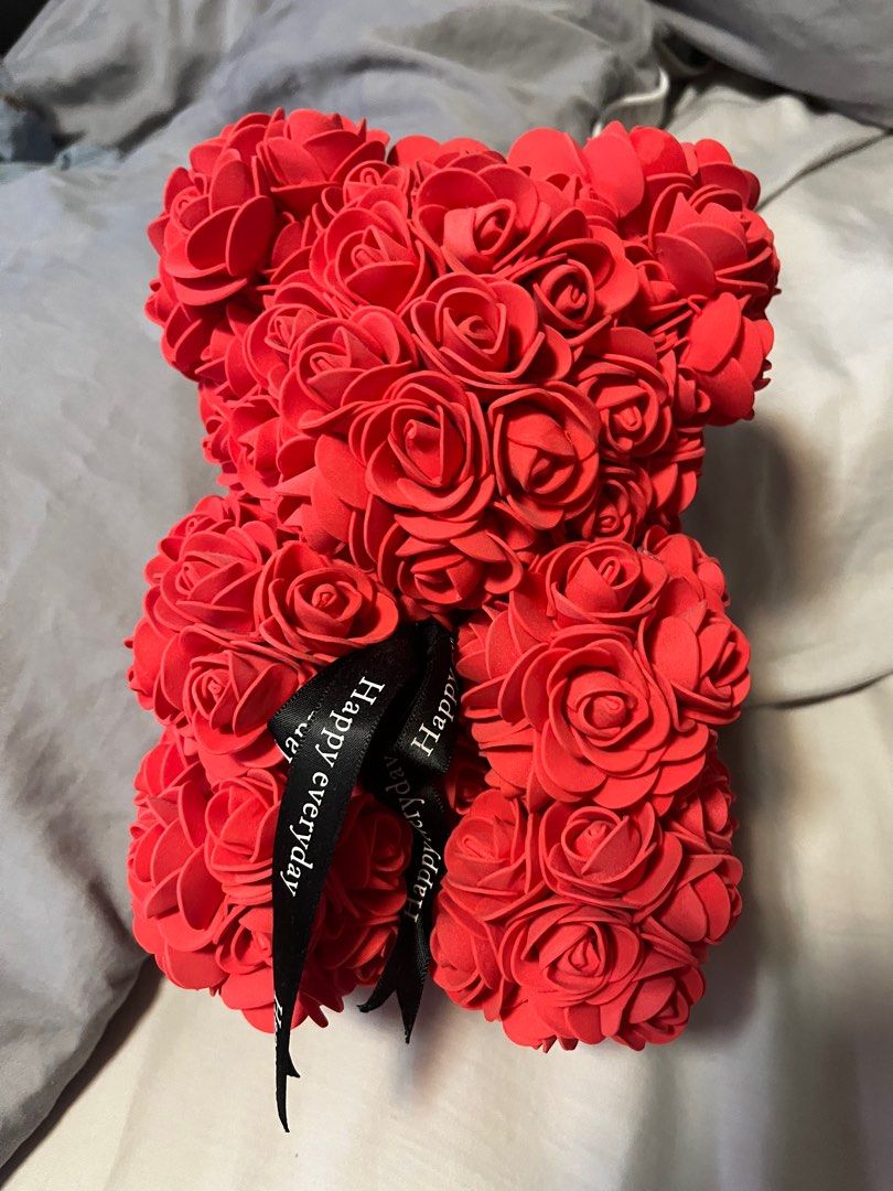 artificial rose bear
