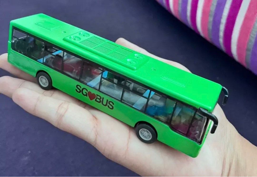 Green clearance bus toy