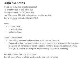 sec 3&4 bio notes