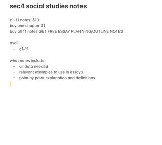 sec 3&4 social studies notes