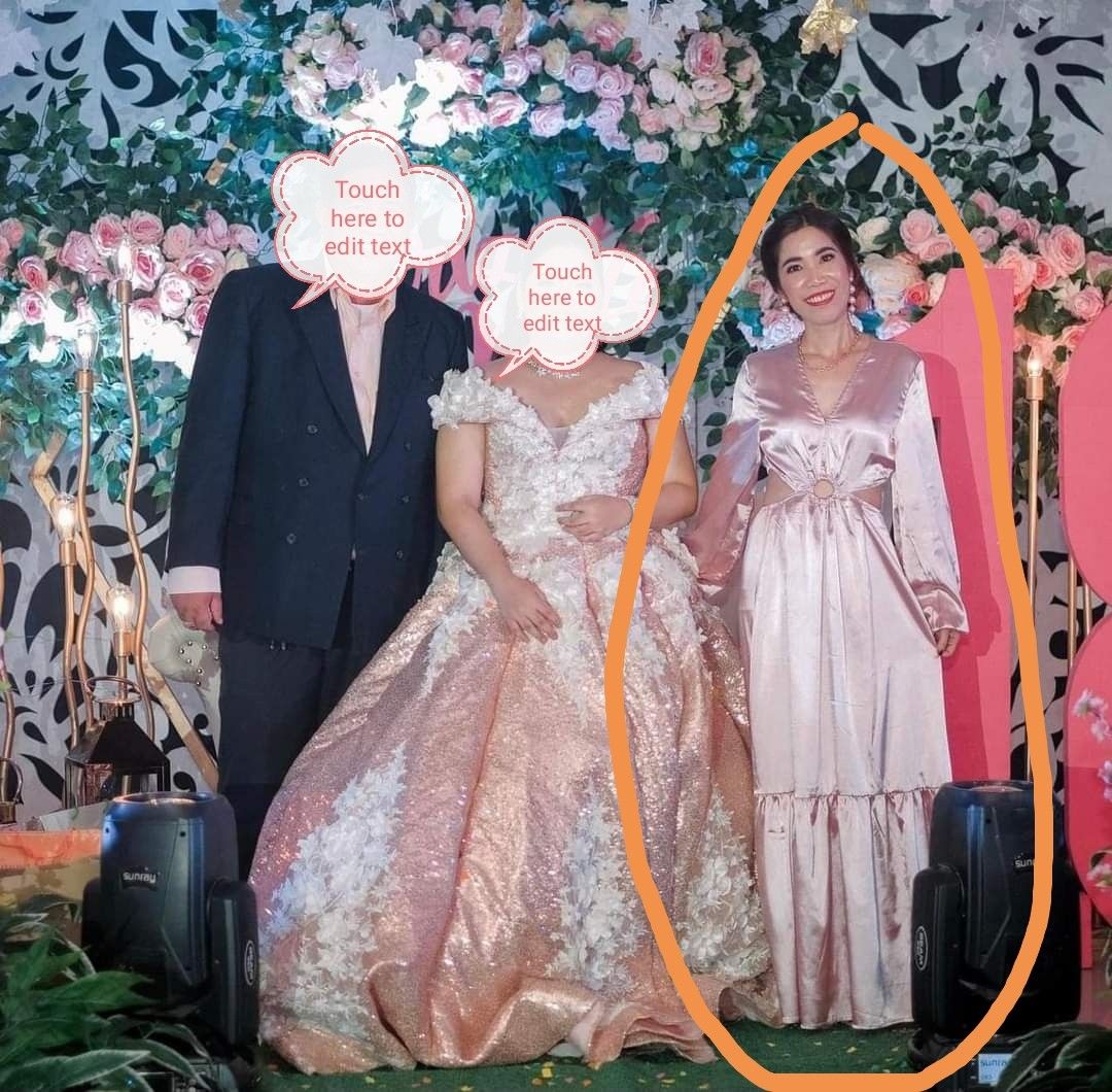 Shein Blush pink satin long gown, Women's Fashion, Dresses & Sets